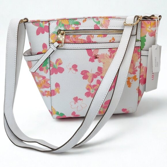 Liz Claiborne “Classical Floral” Crossbody Bag Adjustable Strap NWT - Picture 2 of 5
